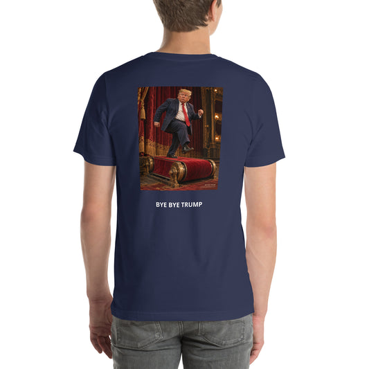 Le tapis rouge sans fin — T-shirt BYE BYE TRUMP — aperçu du produit