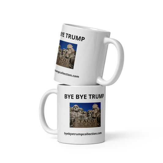 Monument TACO — Tasse illustrée BYE BYE TRUMP — aperçu du produit