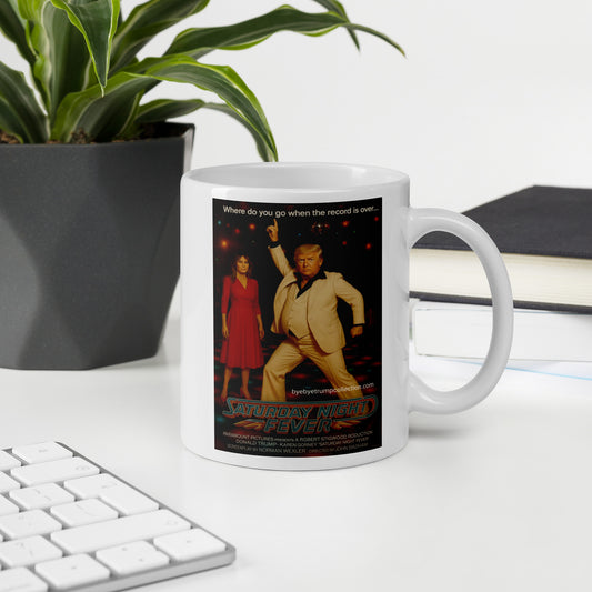 Saturday Night Fever — Tasse illustrée — aperçu du produit 2, Bye Bye Trump Collection
