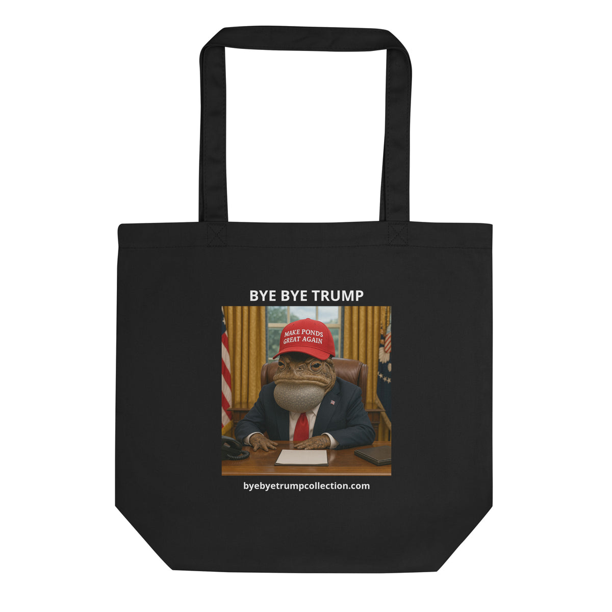 Crapaud présidentiel — Sac fourre-tout BYE BYE TRUMP — aperçu du produit