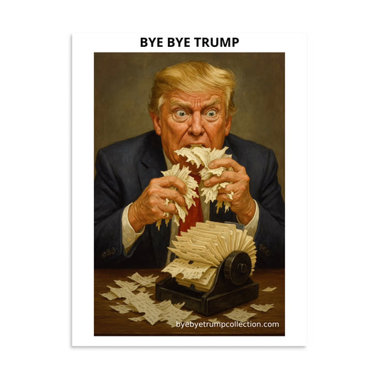 La liste — Affiche BYE BYE TRUMP — aperçu du produit