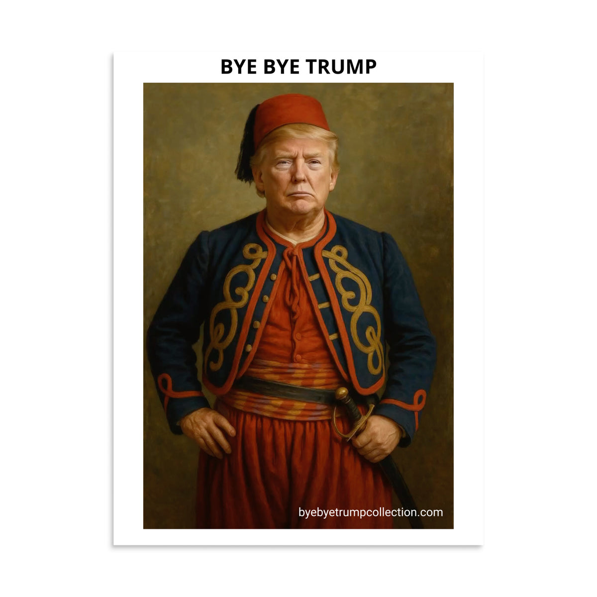 Zoual — Affiche BYE BYE TRUMP — aperçu du produit