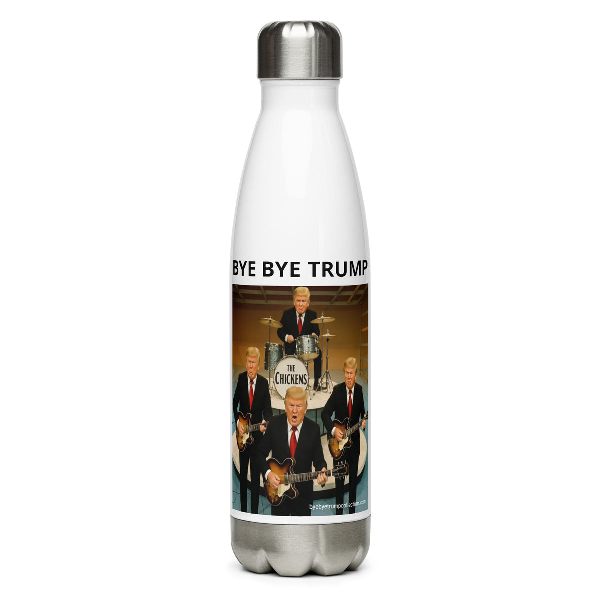 The Chickens — Gourde BYE BYE TRUMP — aperçu du produit