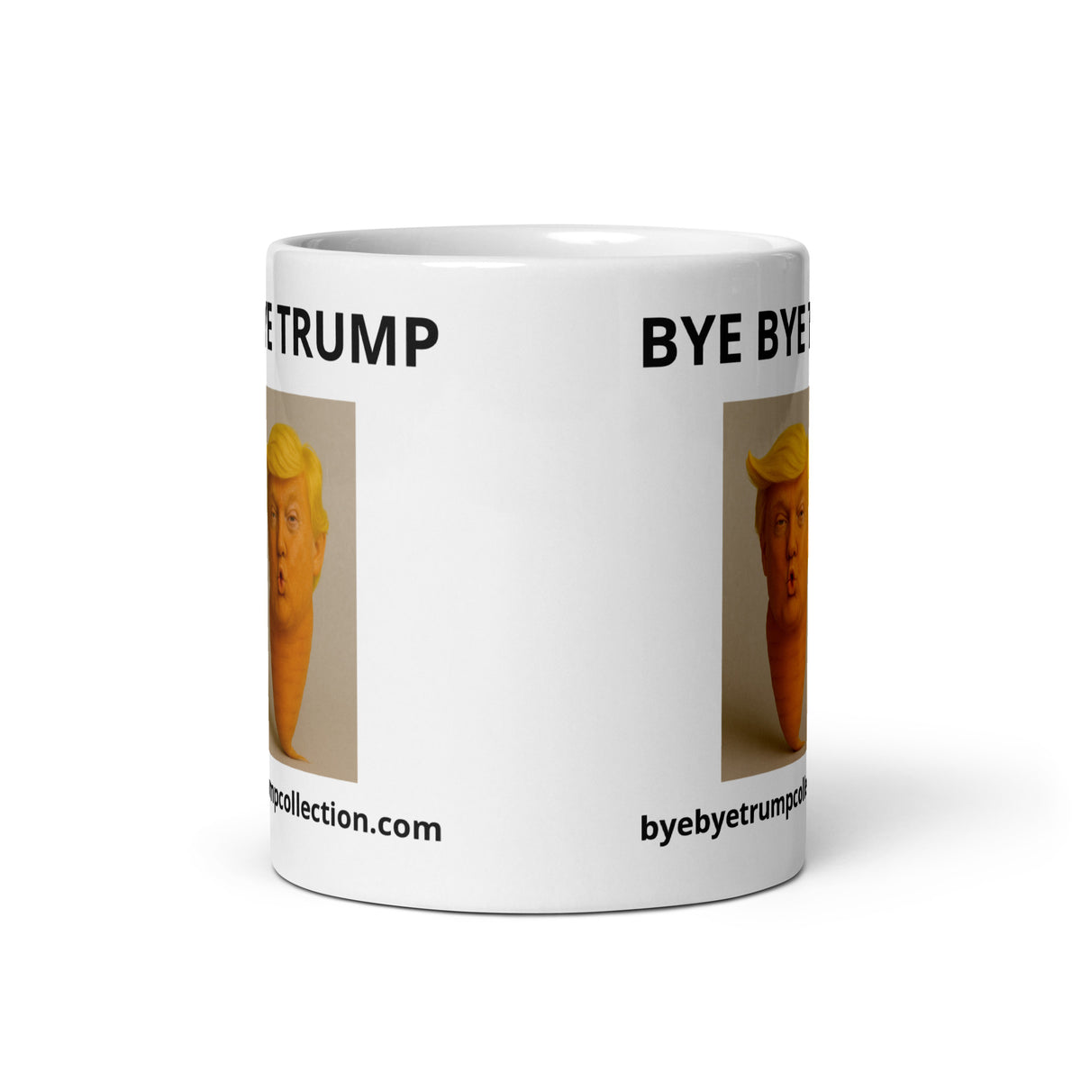 Trump-carotte — Tasse illustrée BYE BYE TRUMP — aperçu du produit