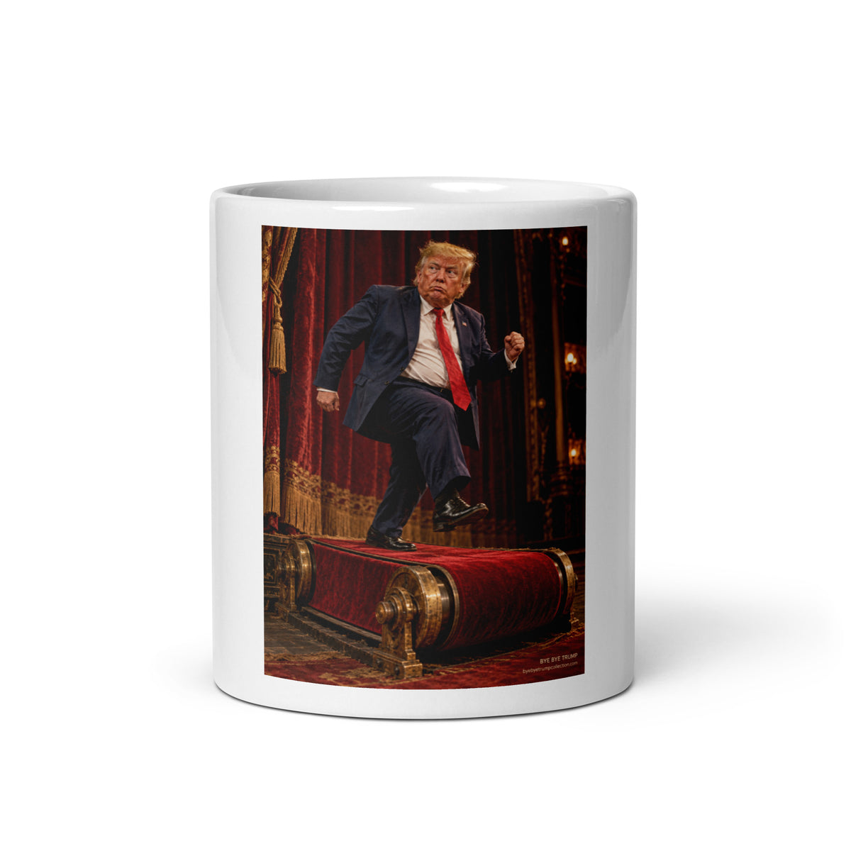 Le tapis rouge sans fin — Tasse BYE BYE TRUMP — aperçu du produit